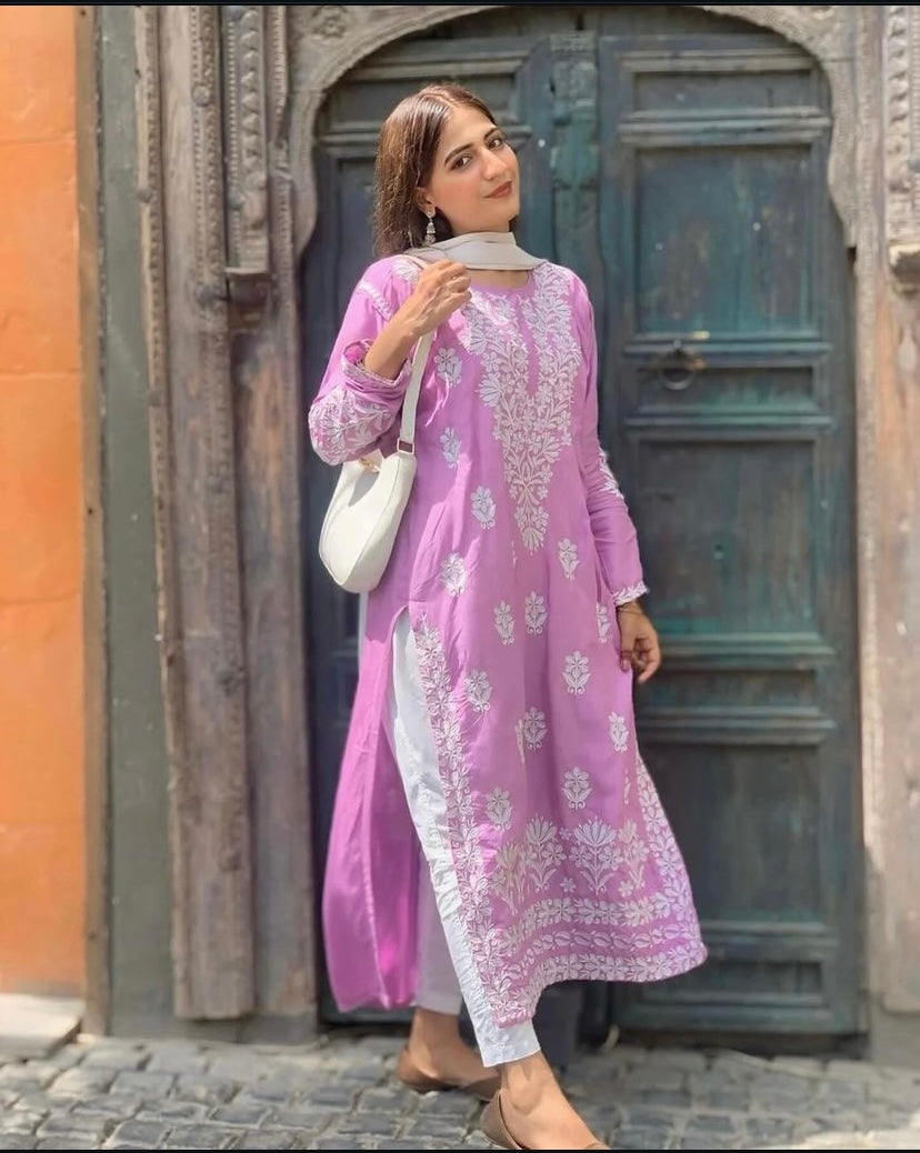 Indian embroidered long kurti