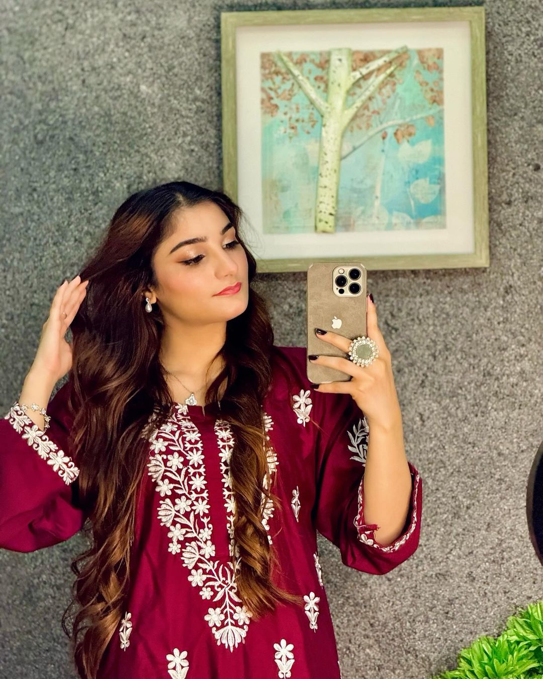 Indian embroidered long kurti