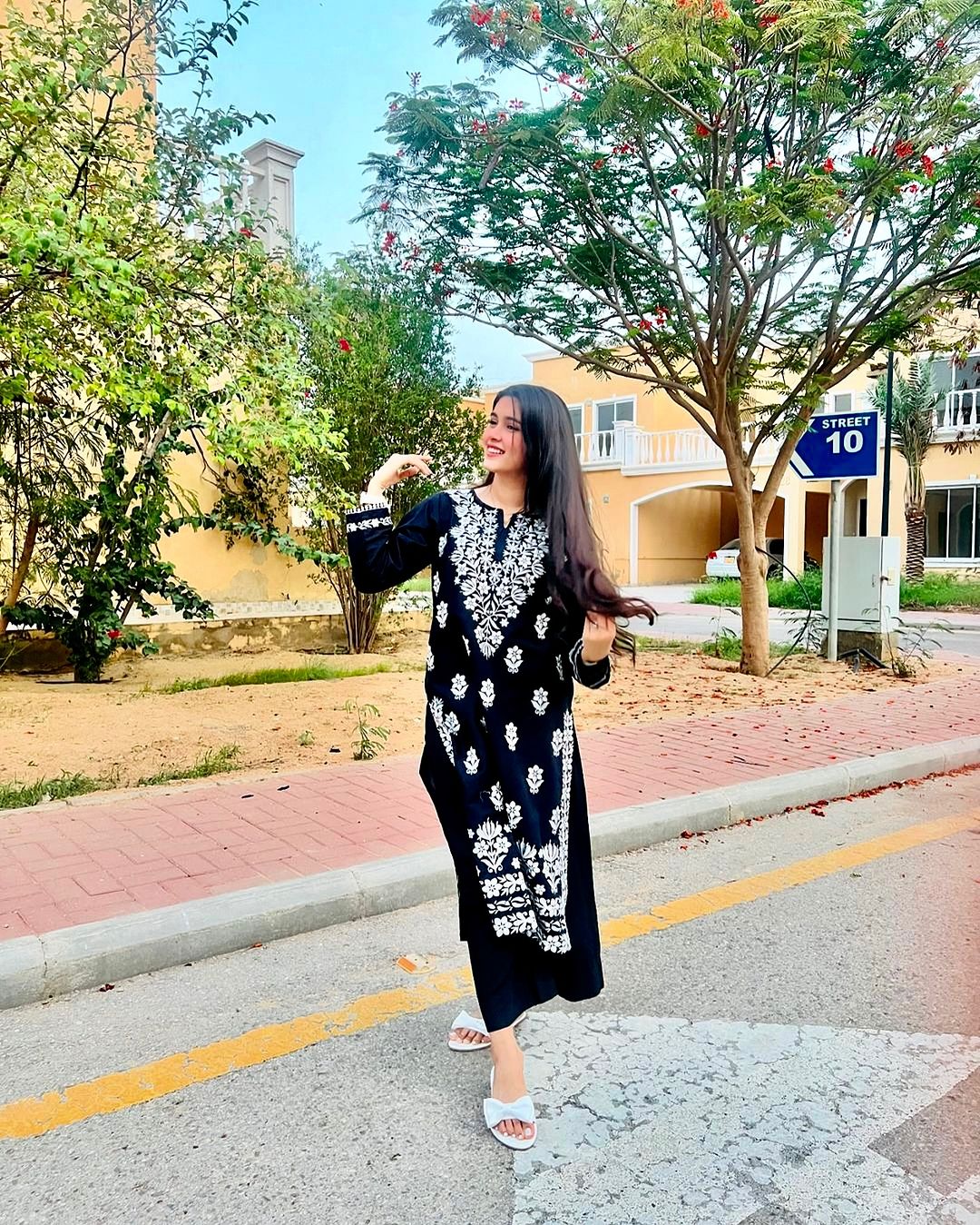 Indian embroidered long kurti