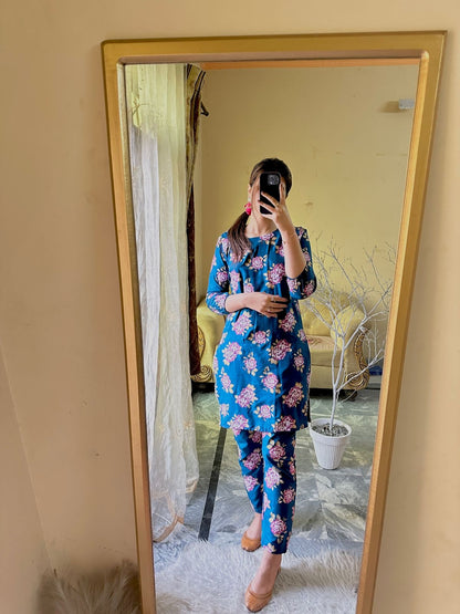 Rosey-Blue Co-ord set