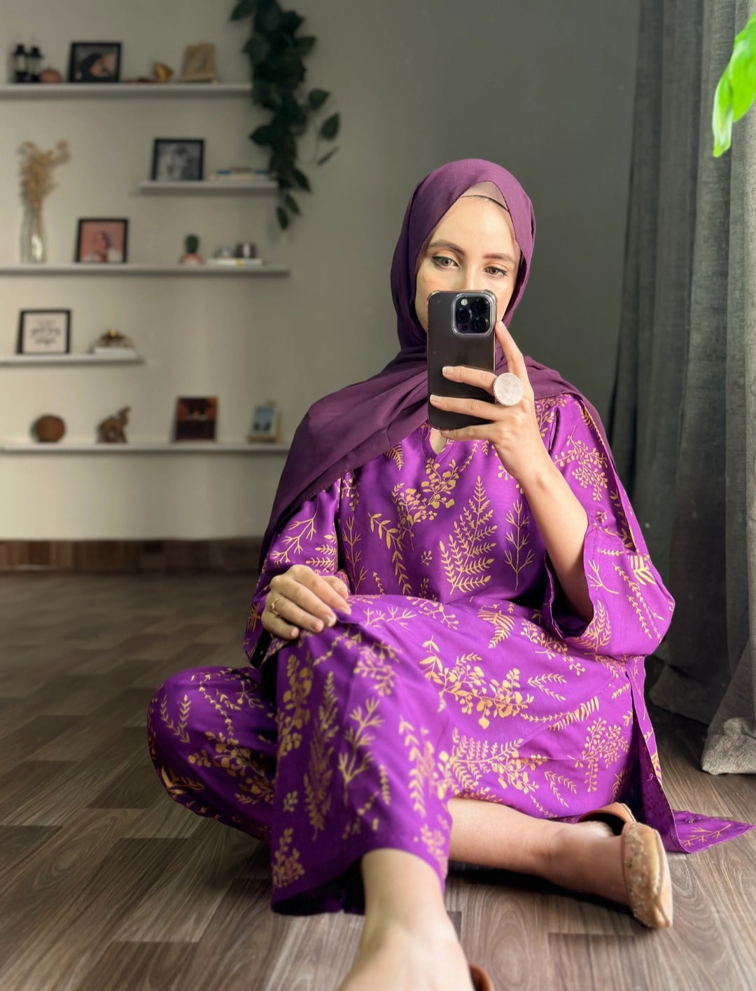 Purple Petal Co-ord set