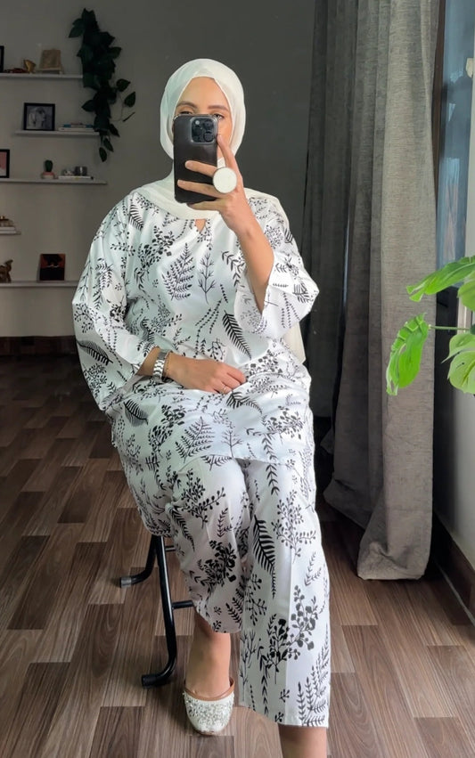 White Petal  Co-ord set